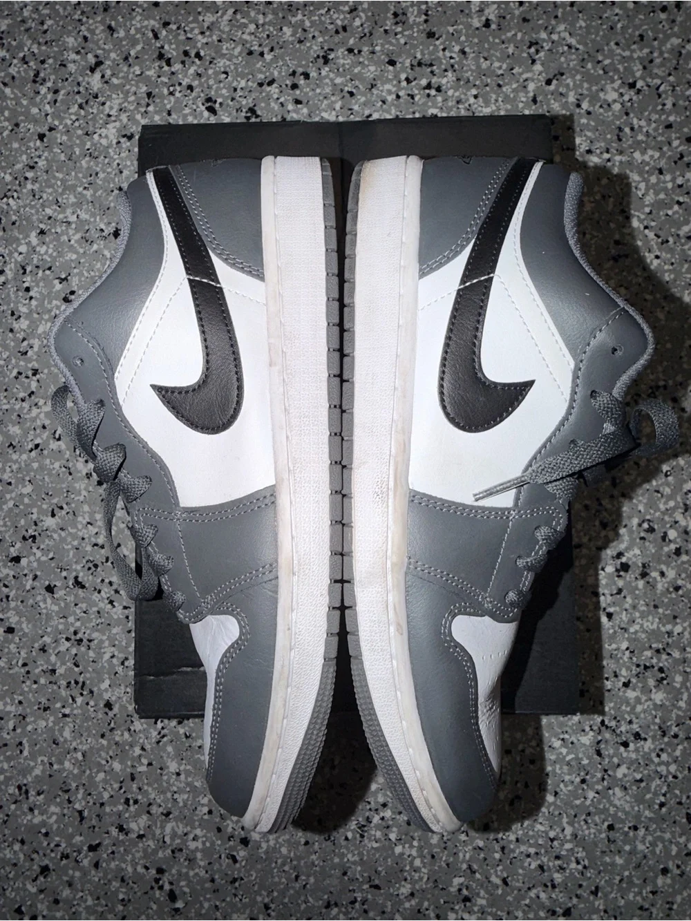 Jordan Low-Top Sneakers in Gray and White
